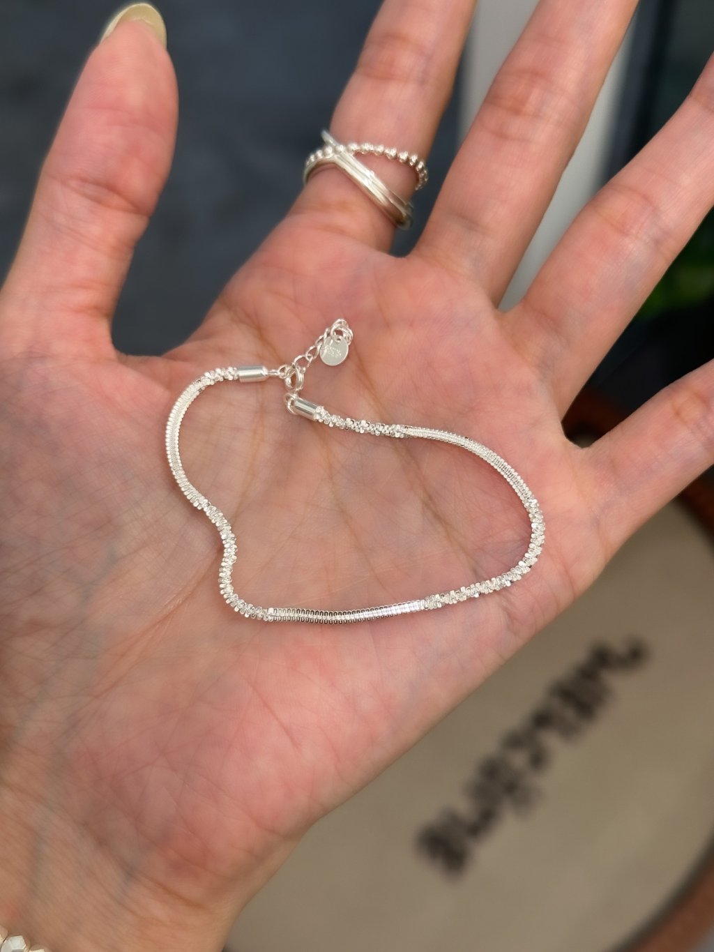 B1478 Sparkling Italian Bracelet – October Silverwork