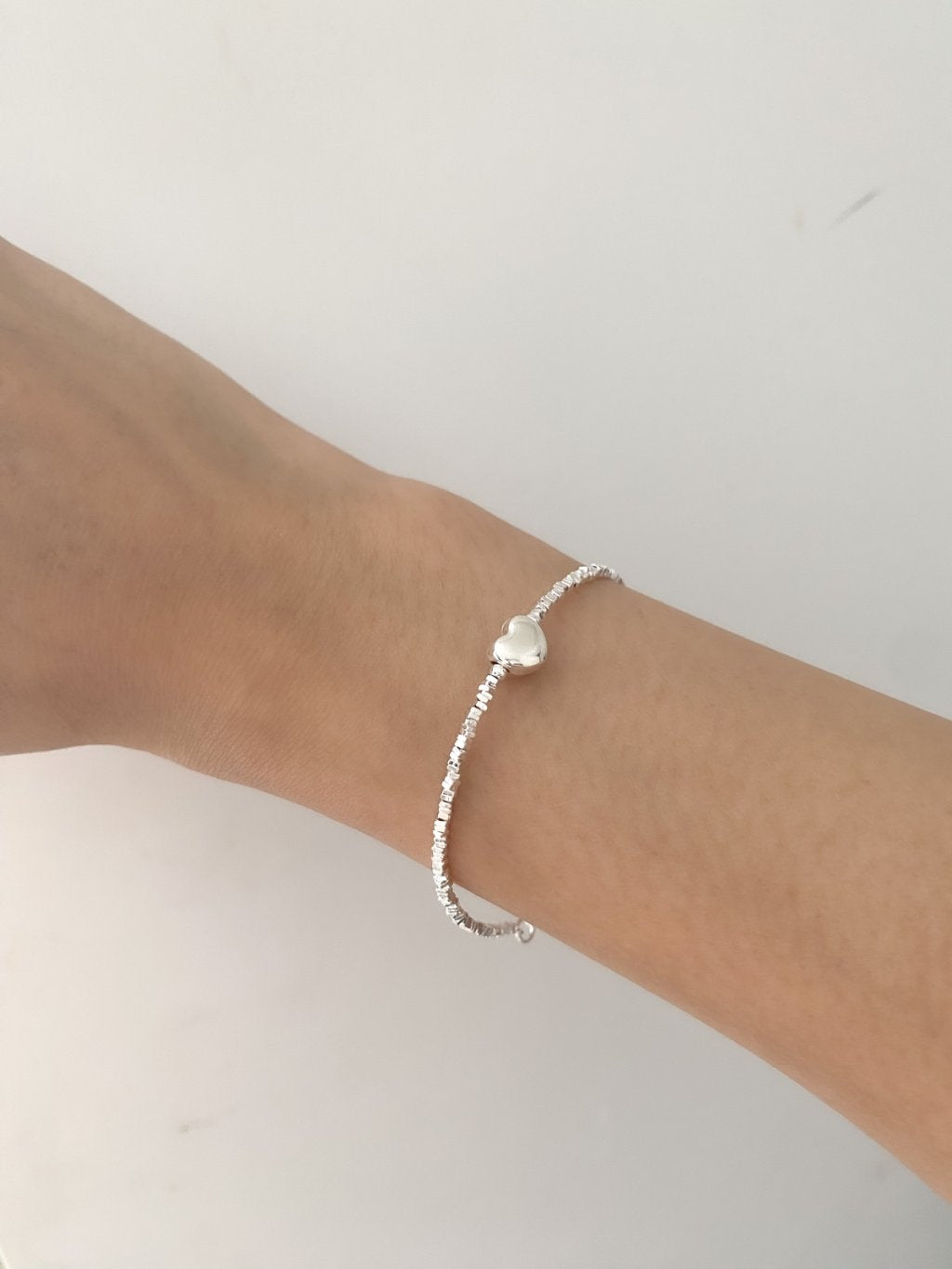B1268/B1269 Crushed Silver Bracelet