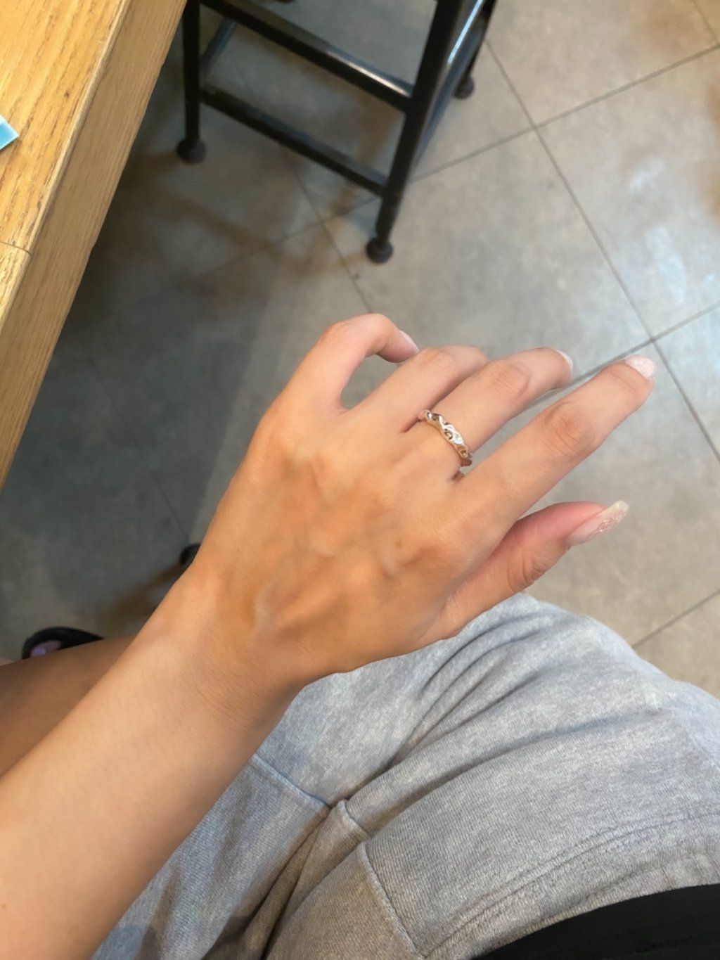 R1554 Rock-Inspired Petite Ring