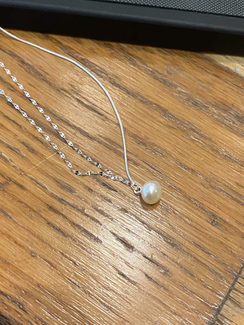 N1254 Natural Pearl Double Necklace