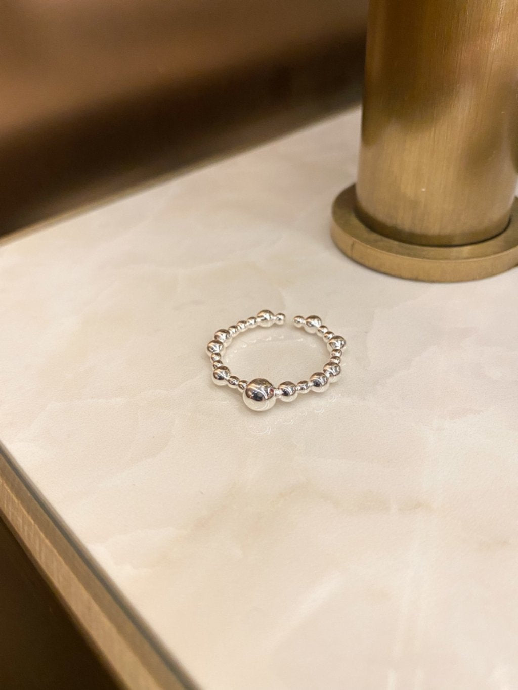 R1572 Large and Small Beaded Ring