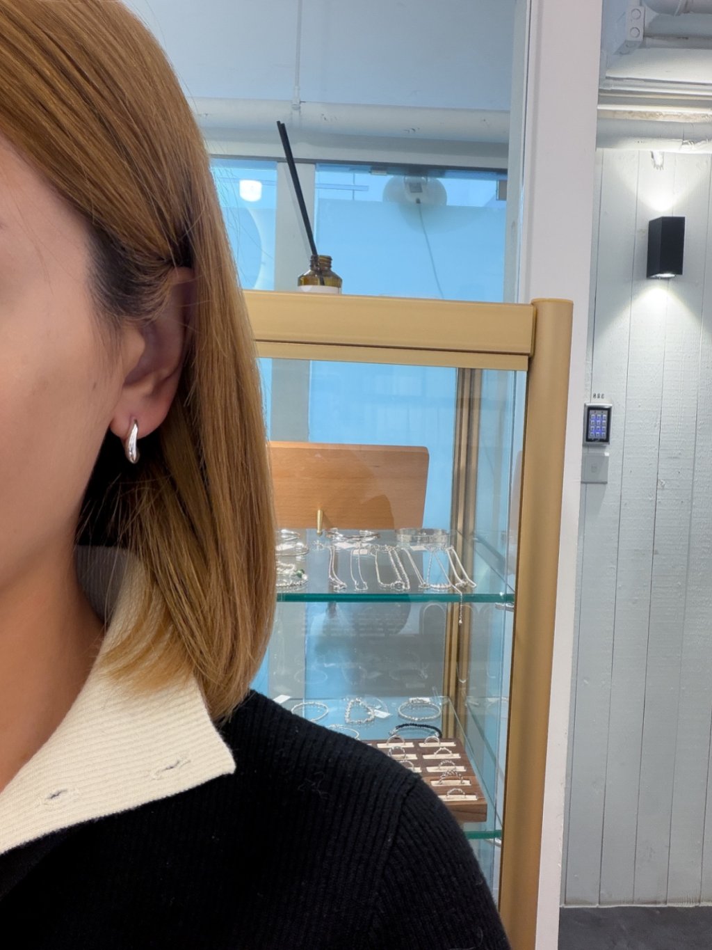 E1480 Chestnut-shaped earrings