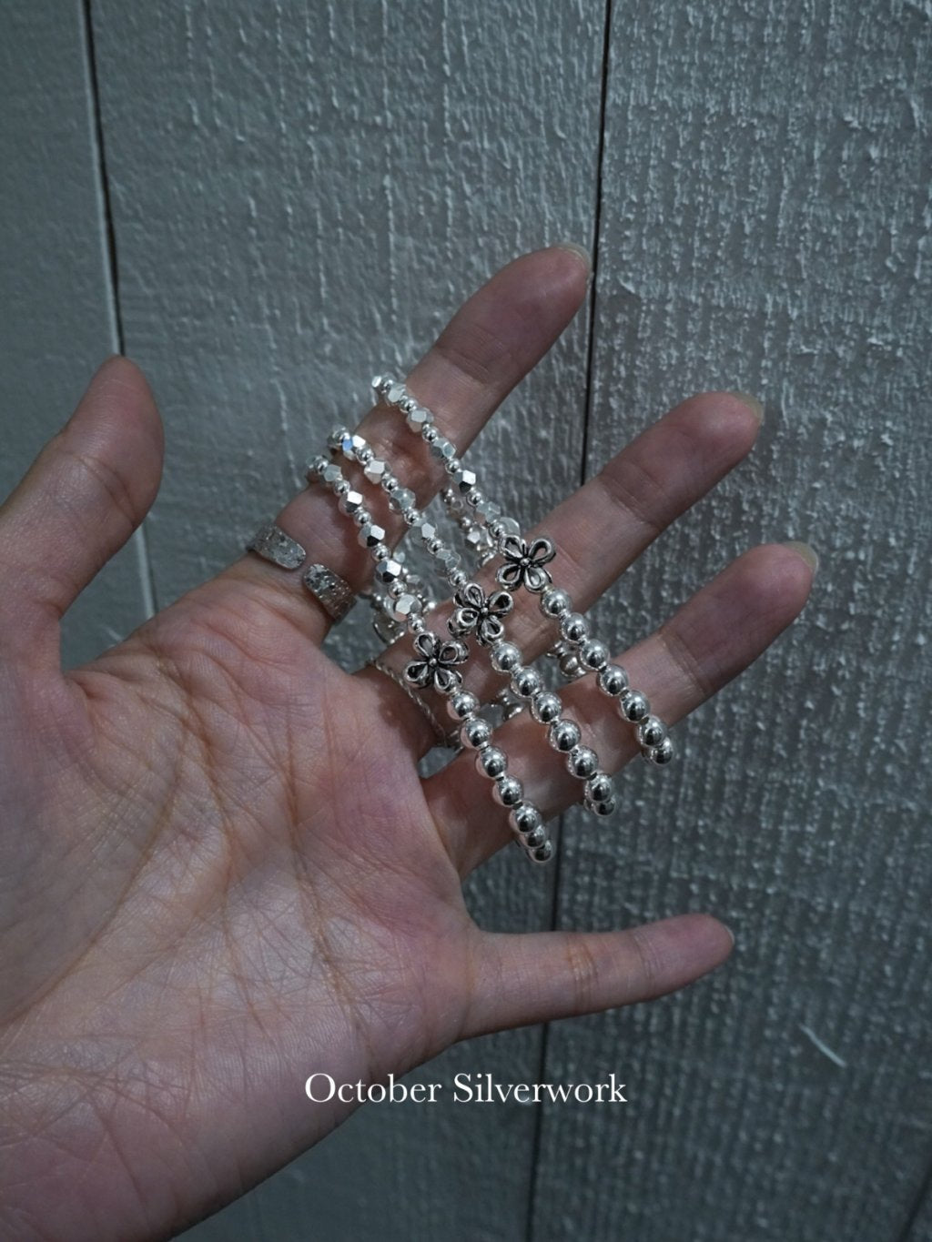 OSB-10 Luster Flower Bracelet