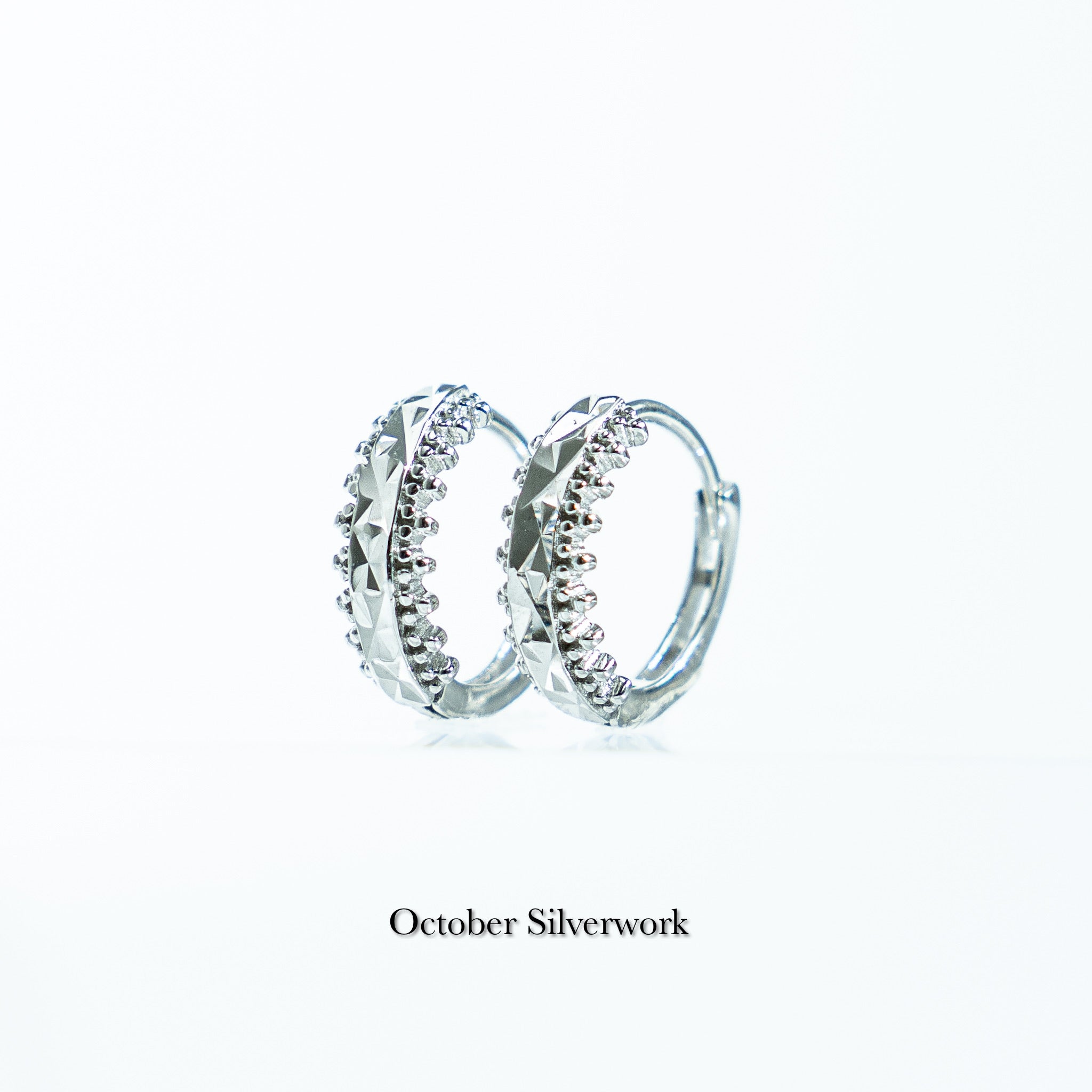 E1505 Rhombus Cut Lace Earrings