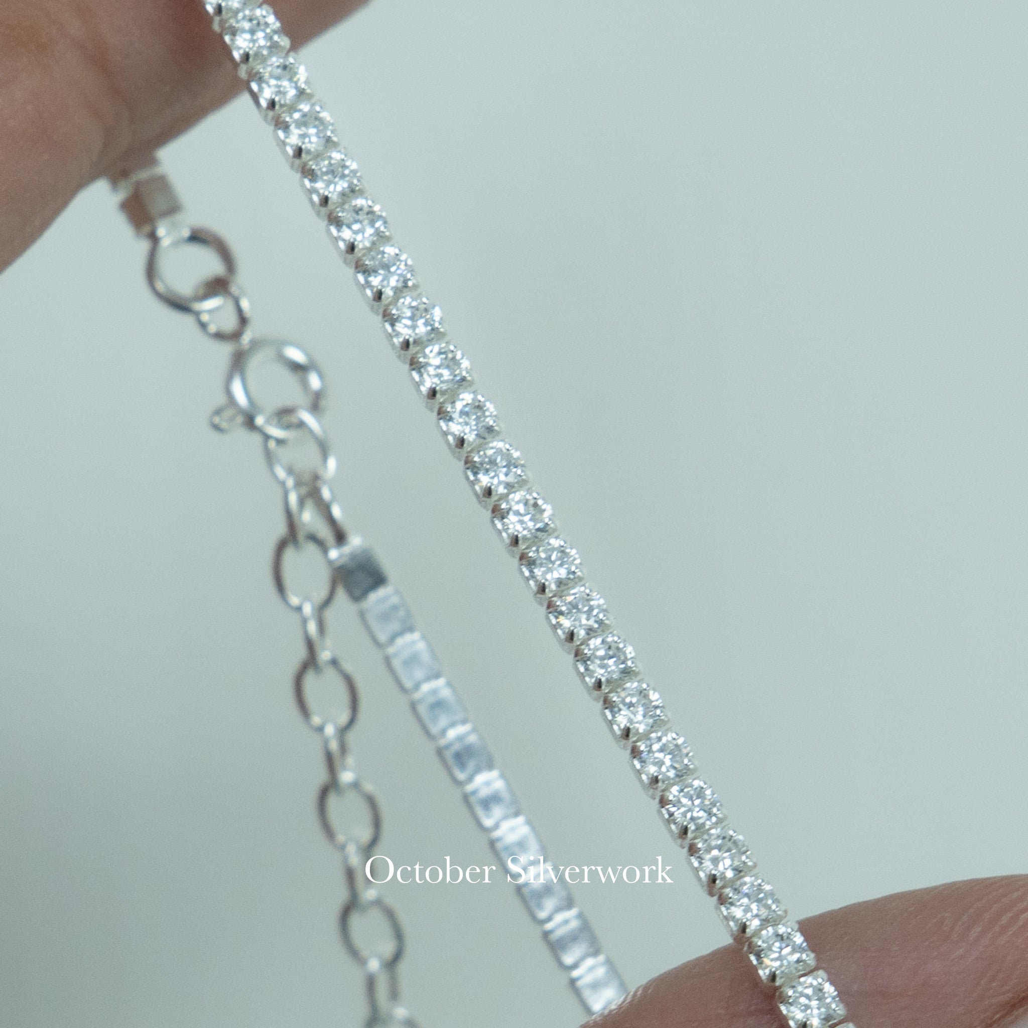 B1581 2mm Zircon Bracelet