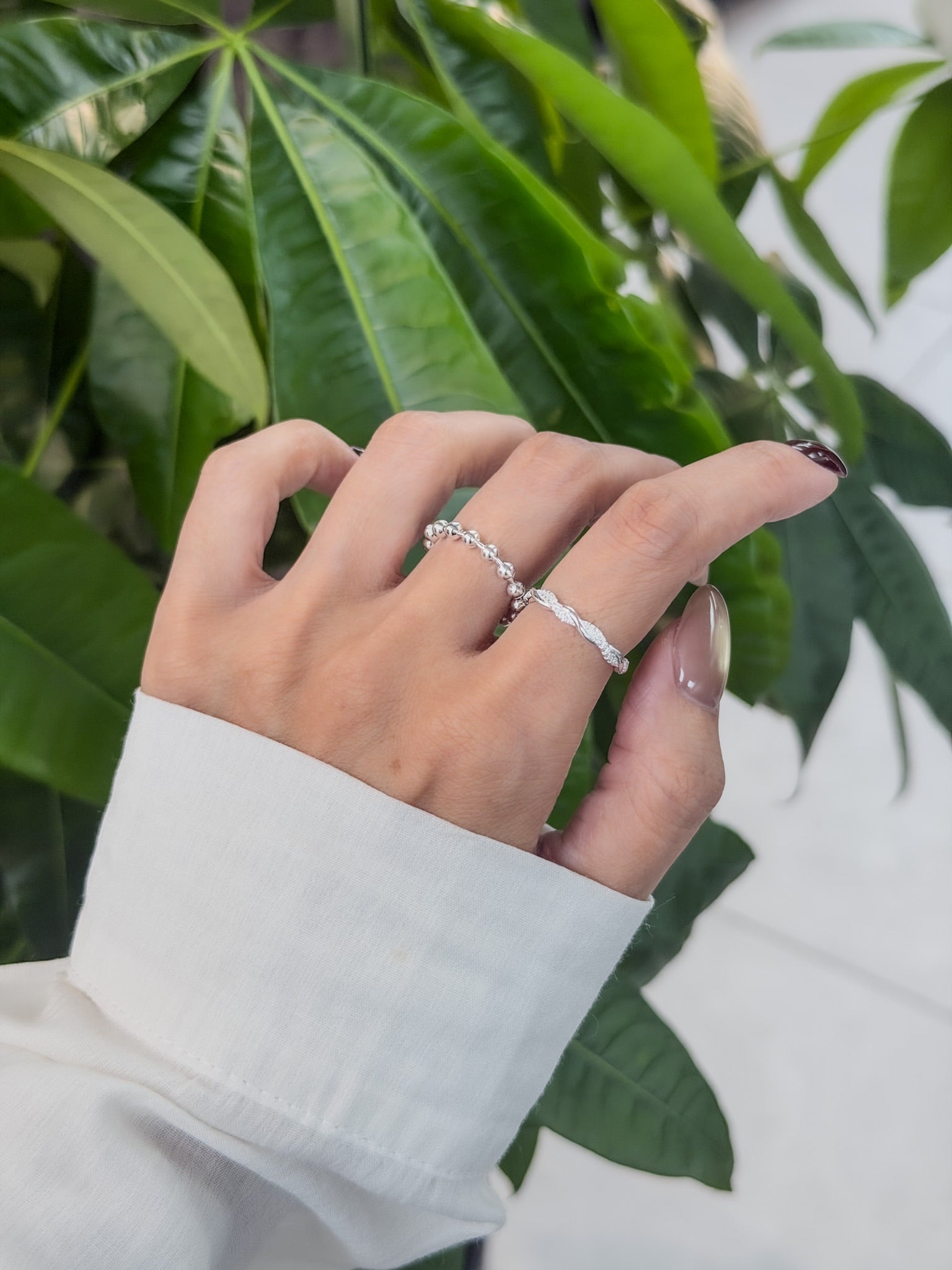 R1798 Zircon Twisted Ring
