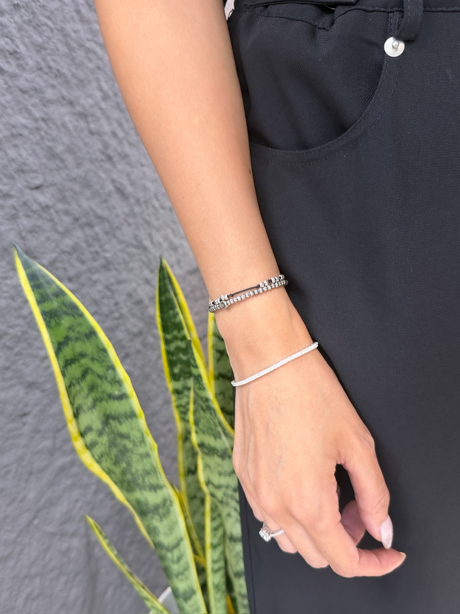 B1581 2mm Zircon Bracelet