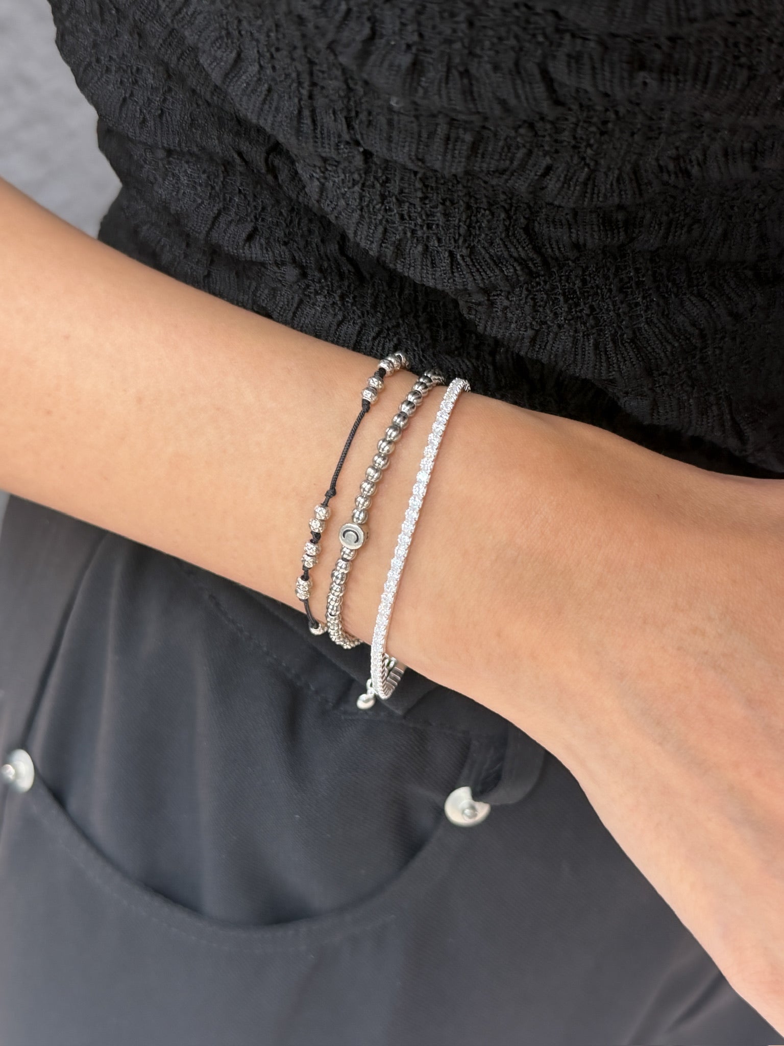 B1581 2mm Zircon Bracelet