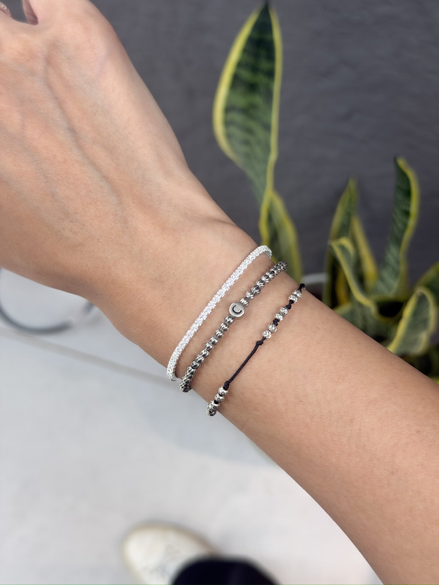 B1581 2mm Zircon Bracelet